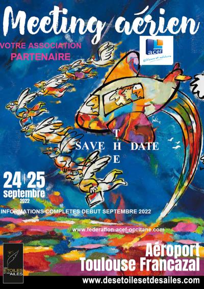Save The Date Meeting Aérien Aéroport Toulouse Francazal